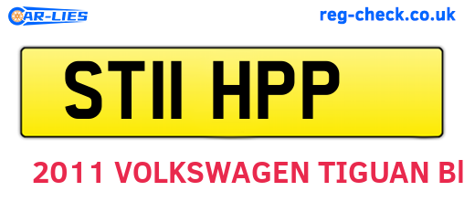 ST11HPP are the vehicle registration plates.