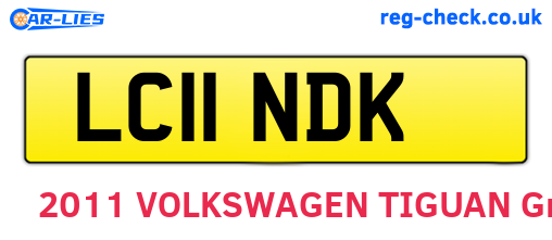 LC11NDK are the vehicle registration plates.