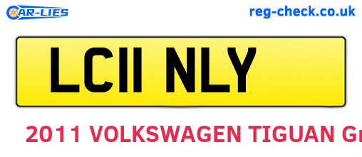 LC11NLY are the vehicle registration plates.