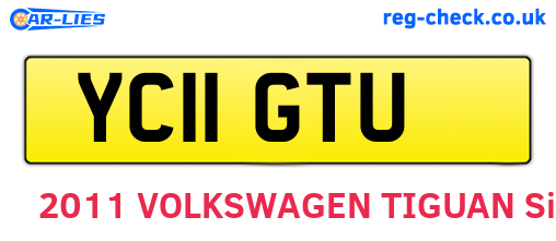 YC11GTU are the vehicle registration plates.