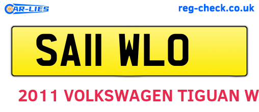 SA11WLO are the vehicle registration plates.