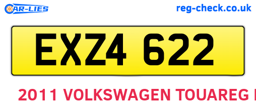 EXZ4622 are the vehicle registration plates.