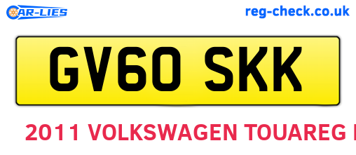 GV60SKK are the vehicle registration plates.