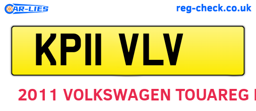 KP11VLV are the vehicle registration plates.