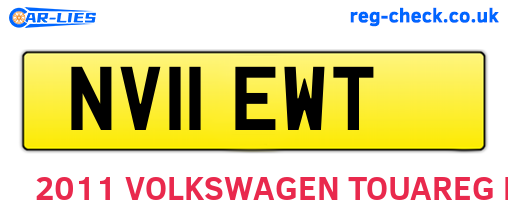 NV11EWT are the vehicle registration plates.