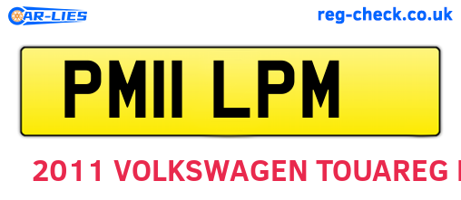 PM11LPM are the vehicle registration plates.
