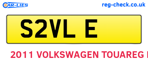 S2VLE are the vehicle registration plates.
