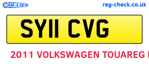 SY11CVG are the vehicle registration plates.