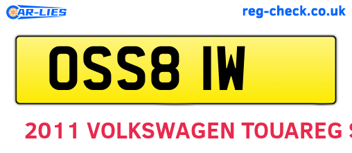 OSS81W are the vehicle registration plates.