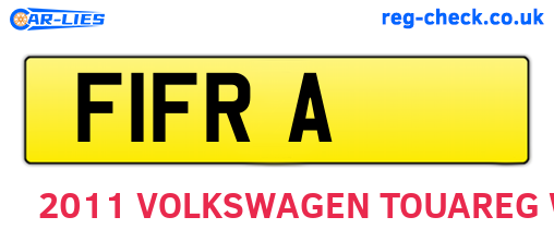 F1FRA are the vehicle registration plates.