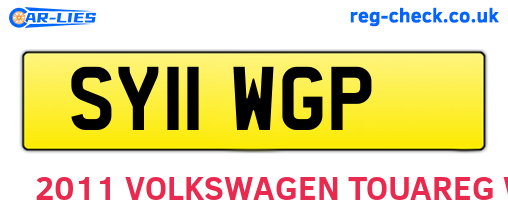 SY11WGP are the vehicle registration plates.