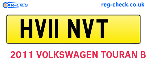 HV11NVT are the vehicle registration plates.