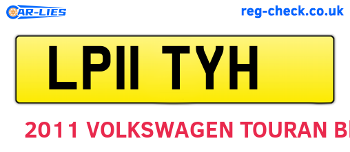 LP11TYH are the vehicle registration plates.