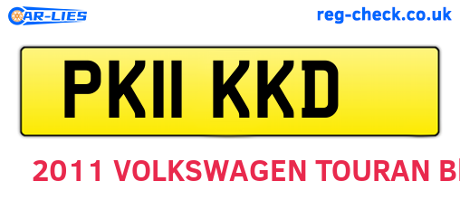 PK11KKD are the vehicle registration plates.