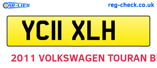 YC11XLH are the vehicle registration plates.