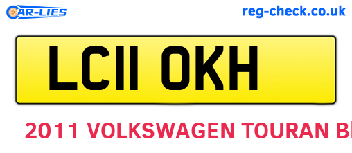 LC11OKH are the vehicle registration plates.