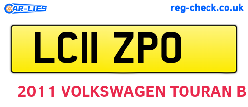 LC11ZPO are the vehicle registration plates.