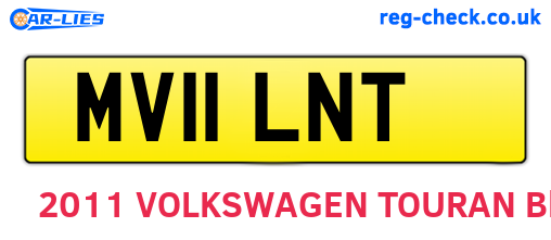 MV11LNT are the vehicle registration plates.