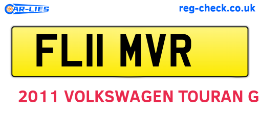 FL11MVR are the vehicle registration plates.