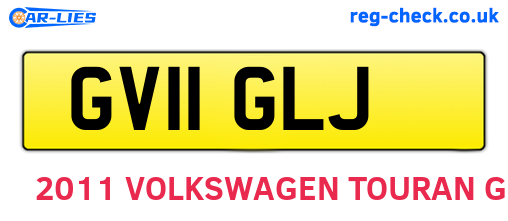 GV11GLJ are the vehicle registration plates.