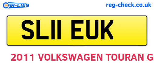 SL11EUK are the vehicle registration plates.