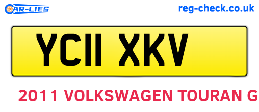 YC11XKV are the vehicle registration plates.