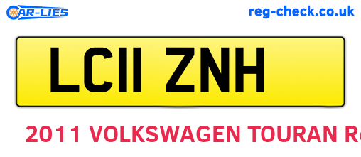LC11ZNH are the vehicle registration plates.