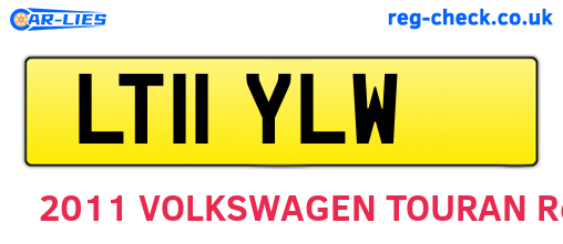 LT11YLW are the vehicle registration plates.