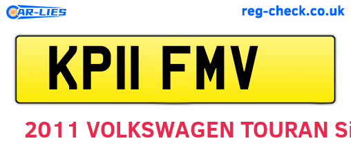 KP11FMV are the vehicle registration plates.
