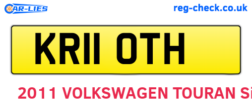 KR11OTH are the vehicle registration plates.