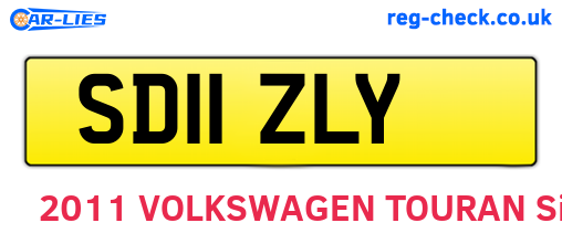 SD11ZLY are the vehicle registration plates.