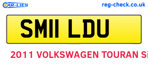 SM11LDU are the vehicle registration plates.