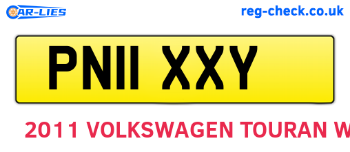 PN11XXY are the vehicle registration plates.