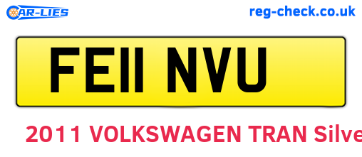 FE11NVU are the vehicle registration plates.