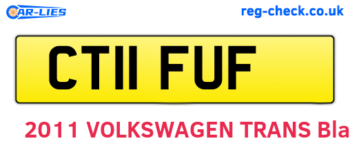 CT11FUF are the vehicle registration plates.