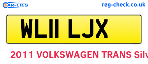 WL11LJX are the vehicle registration plates.