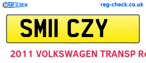 SM11CZY are the vehicle registration plates.
