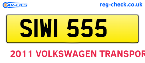 SIW1555 are the vehicle registration plates.