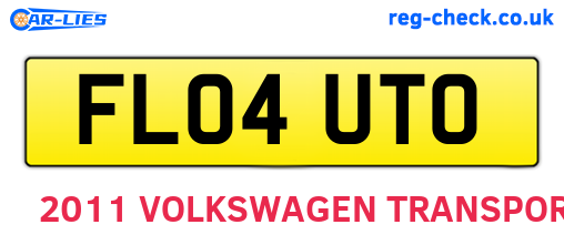 FL04UTO are the vehicle registration plates.