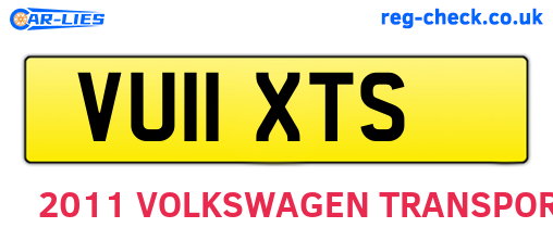 VU11XTS are the vehicle registration plates.