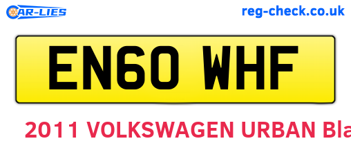 EN60WHF are the vehicle registration plates.
