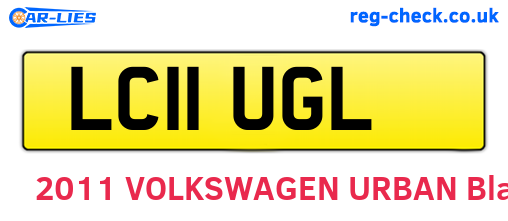 LC11UGL are the vehicle registration plates.