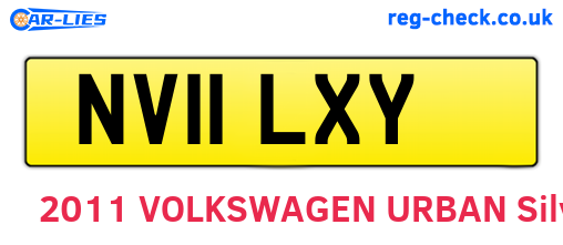 NV11LXY are the vehicle registration plates.