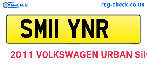 SM11YNR are the vehicle registration plates.