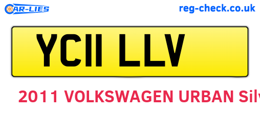 YC11LLV are the vehicle registration plates.