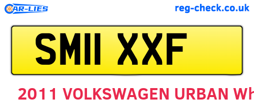SM11XXF are the vehicle registration plates.