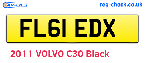 FL61EDX are the vehicle registration plates.