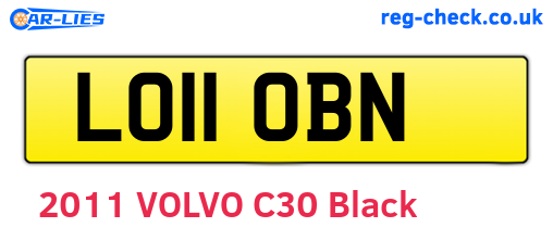LO11OBN are the vehicle registration plates.