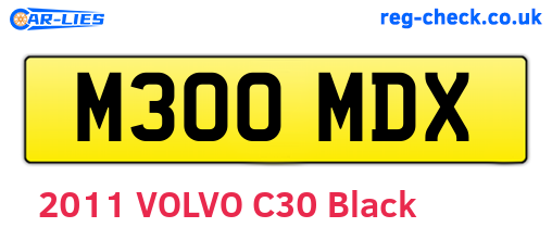 M300MDX are the vehicle registration plates.