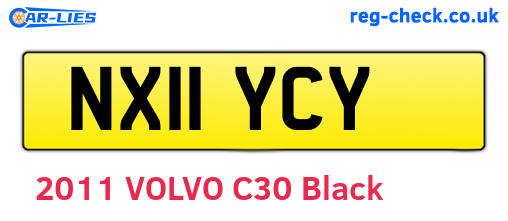 NX11YCY are the vehicle registration plates.